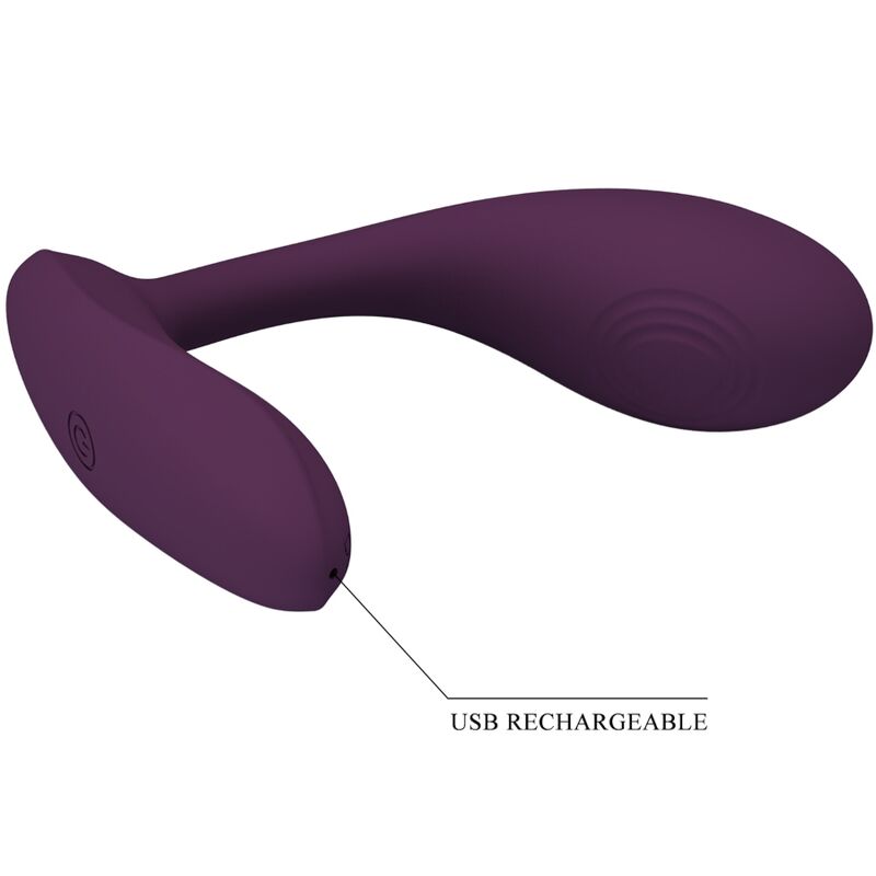 Pretty Love - Baird G-Spot 12 Vibrations Rechargeable Lila App – G Spot Vibrator