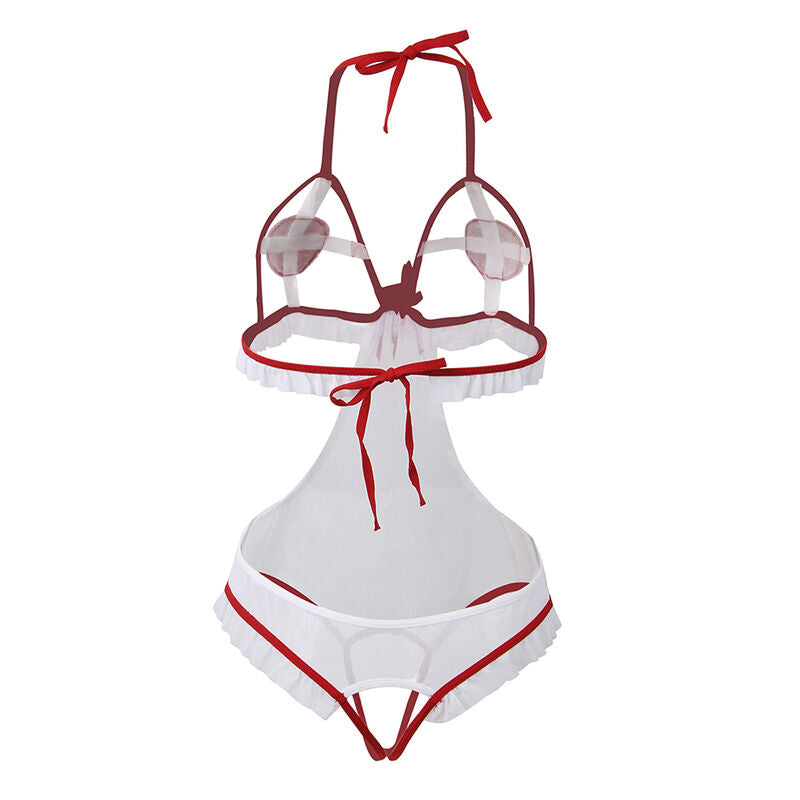 Subblime - Sexy Crotchless Nurse Costume S/M – Crotchless Knickers