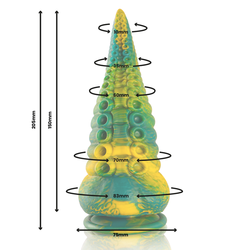 Cetus Green Tentacle Dildo | Epic — Large