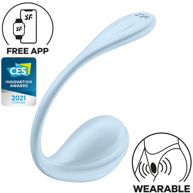 Smooth Petal G-Spot Stimulator App-Controlled | Satisfyer — Sky Blue