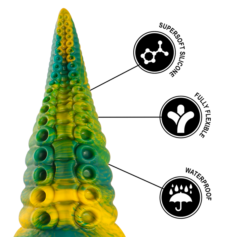 Cetus Green Tentacle Dildo | Epic — Large