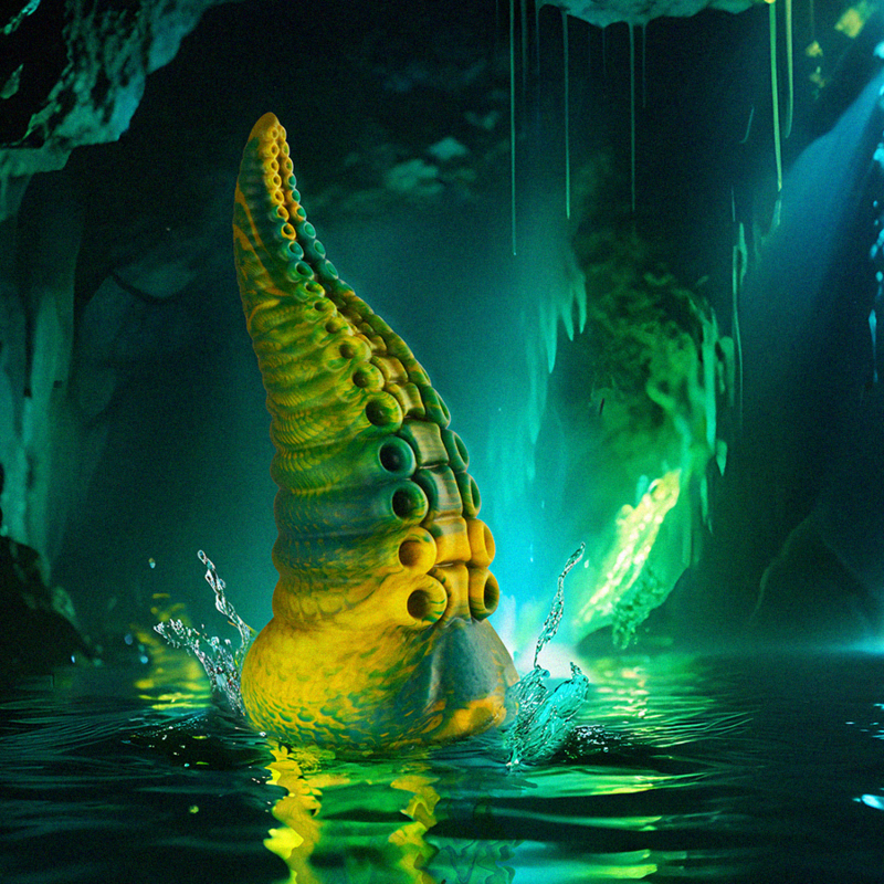 Cetus Green Tentacle Dildo | Epic — Large