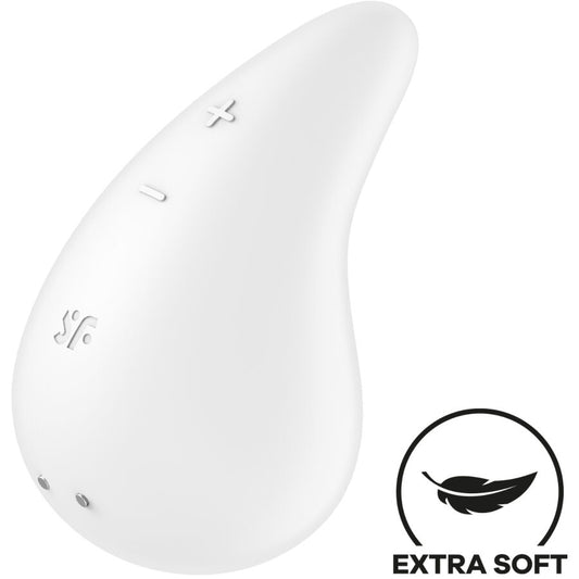 Satisfyer - Dew Drop Vibrator Lay-on White – Clitoral Vibrator