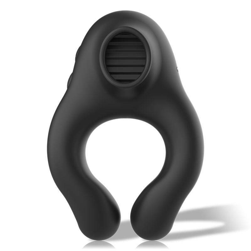 Armony - Silicone Vibrator Ring 3 Motors Rechargeable Black - Gold – Rechargeable Vibrator
