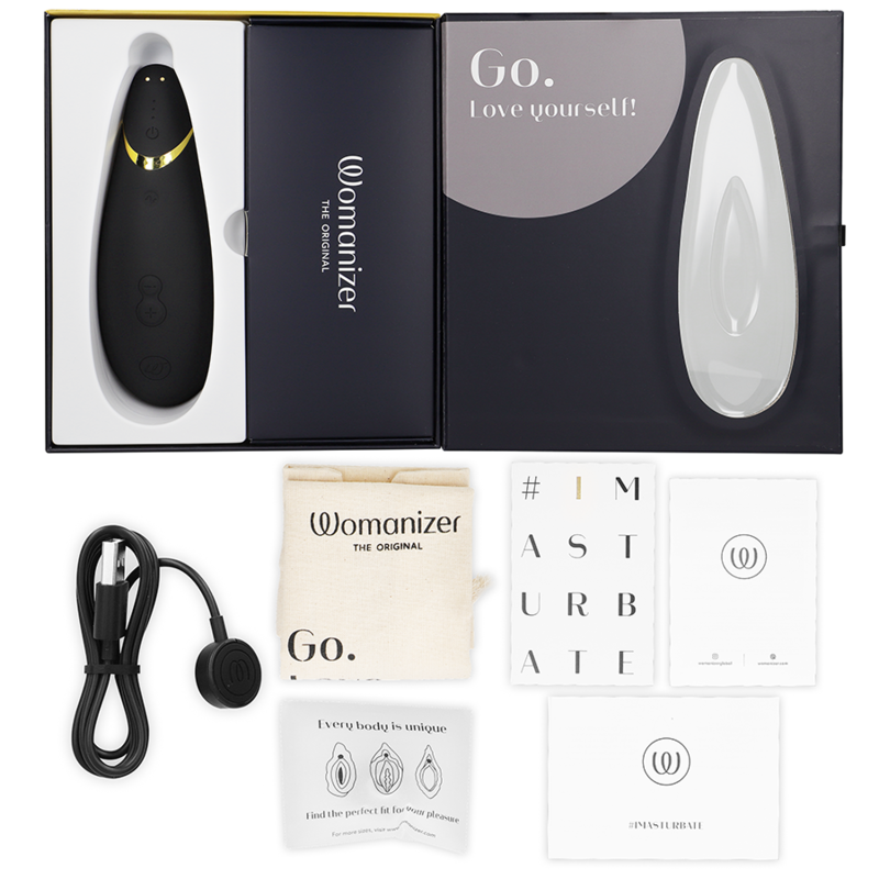 Womanizer - Premium 2 Clitoral Stimulator Black – Clitoris Stimulator