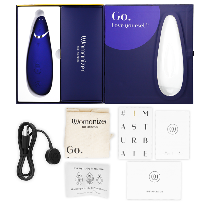 WOMANIZER - Premium 2 Clitoral Stimulator Blueberry