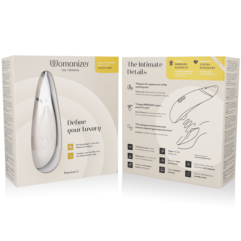 Womanizer - Premium 2 Clitoral Stimulator Warm Gray – Clitoris Stimulator