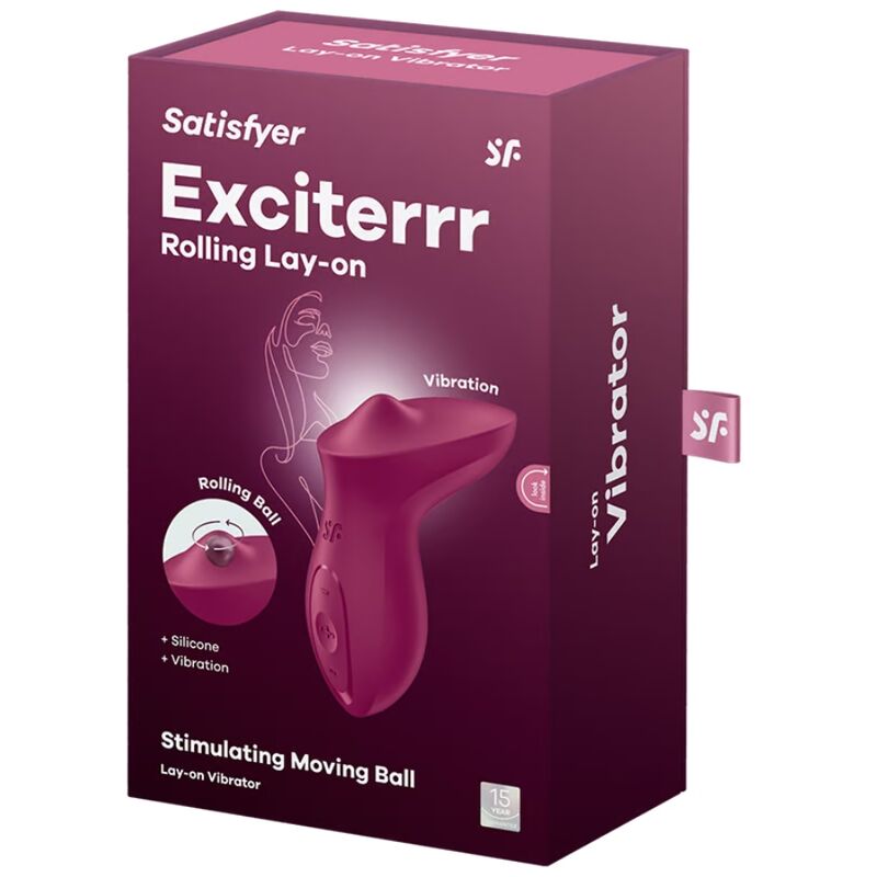 Satisfyer - Exciterrr Lay-on Clitoris Berry Vibrator – Clitoral Vibrator