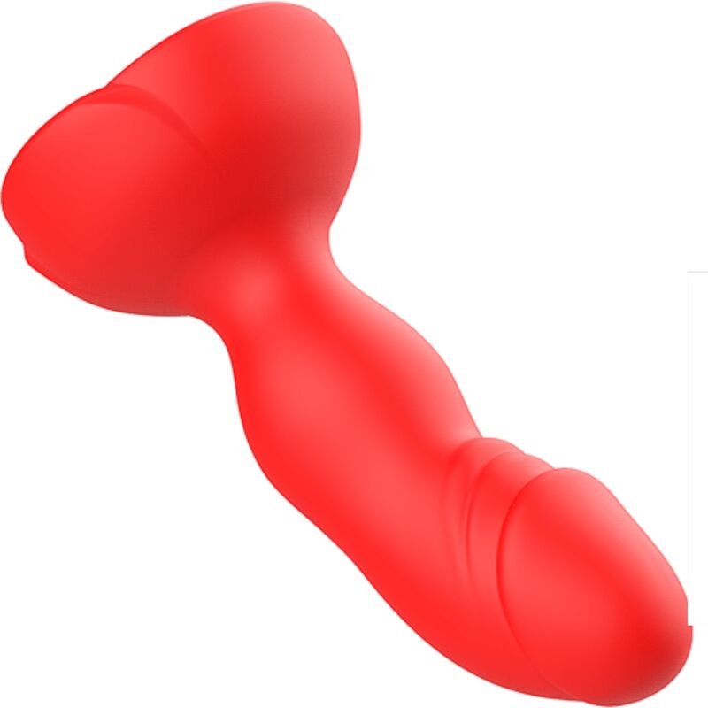 Armony - Extreme a Bloom Rose Vibrator & Anal Plug Remote Control Red – Vibrating Butt Plug