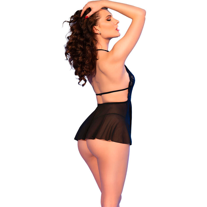 Chilirose - Cr 4720 Babydoll & Thong Black M – Babydoll Lingerie