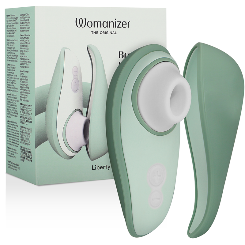 Womanizer - Liberty 2 Clitoris Stimulator & Suction Light Green – Clitoral Suction Stimulator