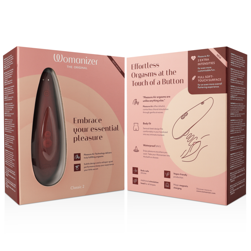 Womanizer - Classic 2 Clitoral Stimulator Bordeaux – Clitoris Stimulator