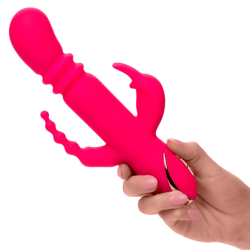 Calexotics - Jack Fantasy Triple Heated Vibrator Rabbit Pink – Rabbit Vibrator