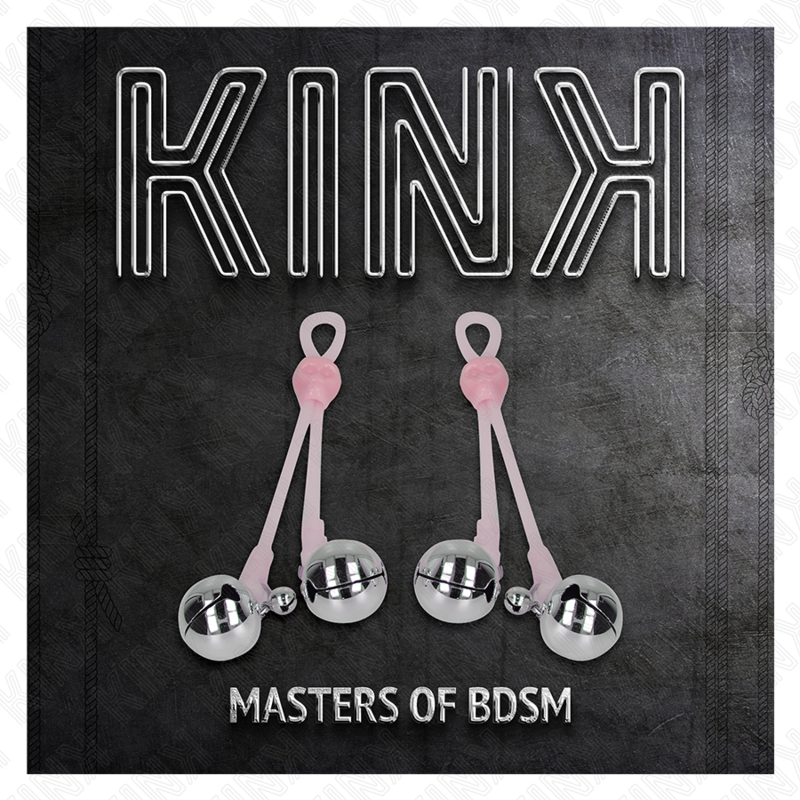 Kink - Luminous Skull Nipple Clamps with Ring Bells Adjustable