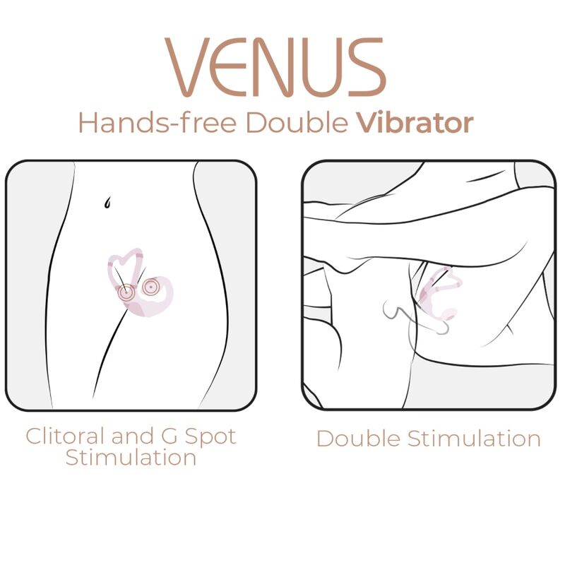Adrien Lastic - Venus Double Clitoris & G-Spot Stimulator Free App Pink – G Spot Vibrator