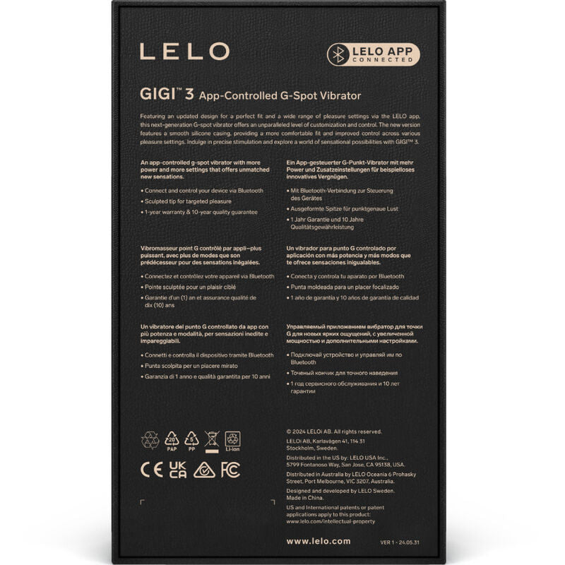 Lelo - Gigi™ 3 G-Spot Vibrator Violet – G Spot Vibrator