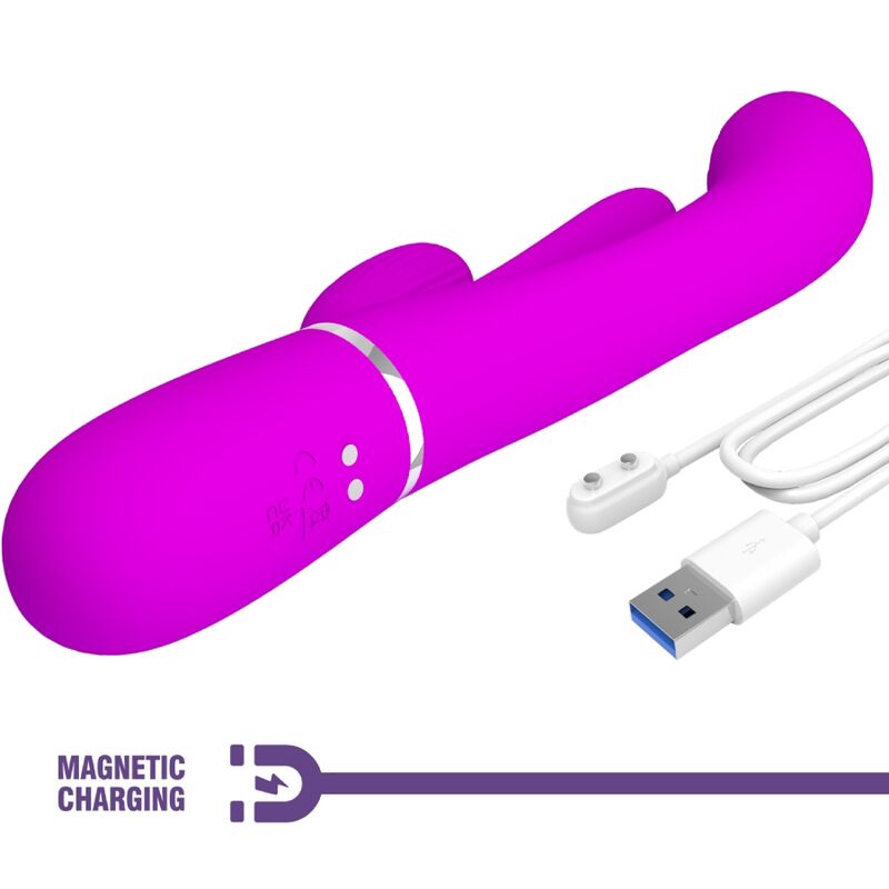 Pretty Love - Shania Triple Rabbit Vibrator Multifunction Pink – G Spot Rabbit Vibrator
