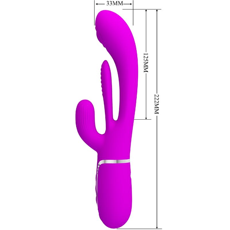Pretty Love - Shania Triple Rabbit Vibrator Multifunction Pink – G Spot Rabbit Vibrator