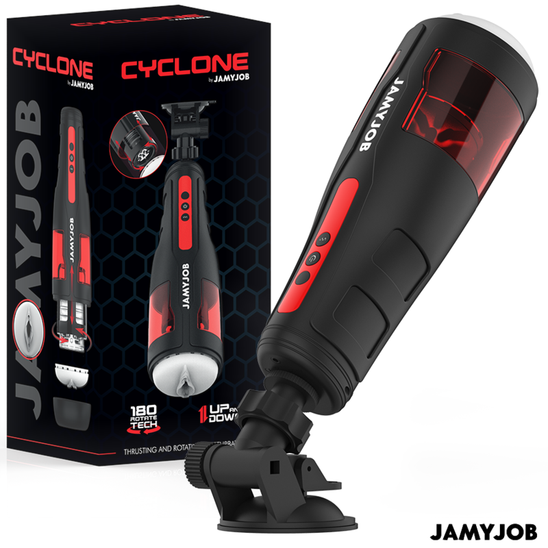 JamyJob CYCLONE AUTOMATIC VAGINA MASTURBATOR 10 ROTATION AND THRUST MODES lingerie