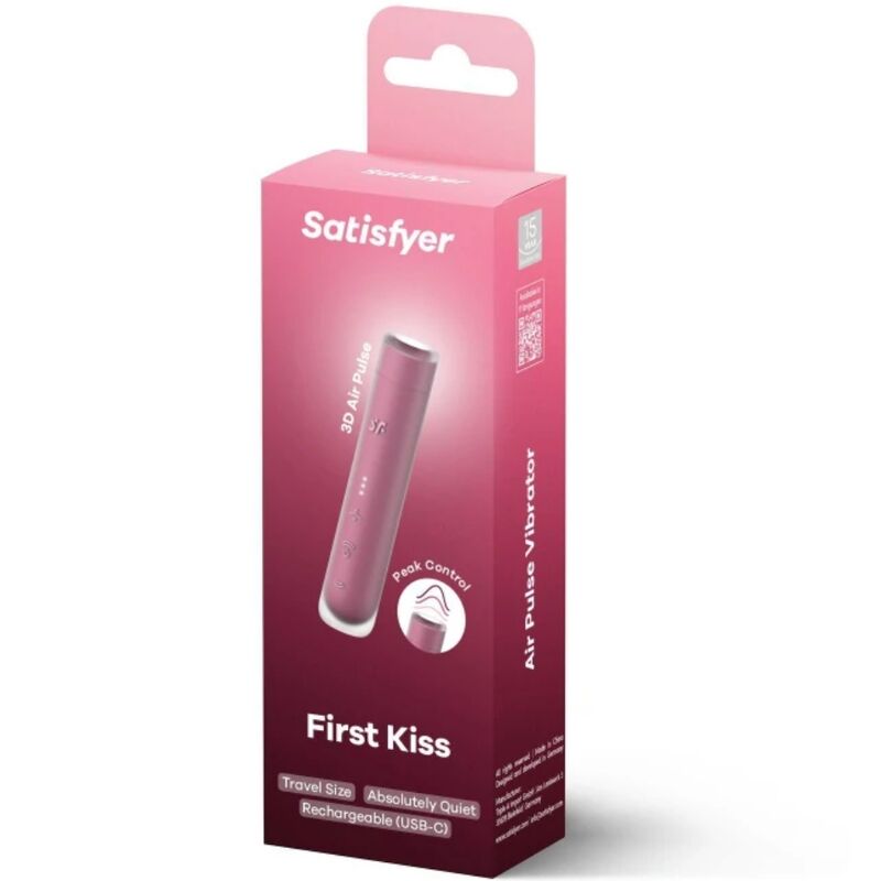 Satisfyer - First Kiss Wave Clitoris Stimulator Garnet – Clitoral Suction Toy