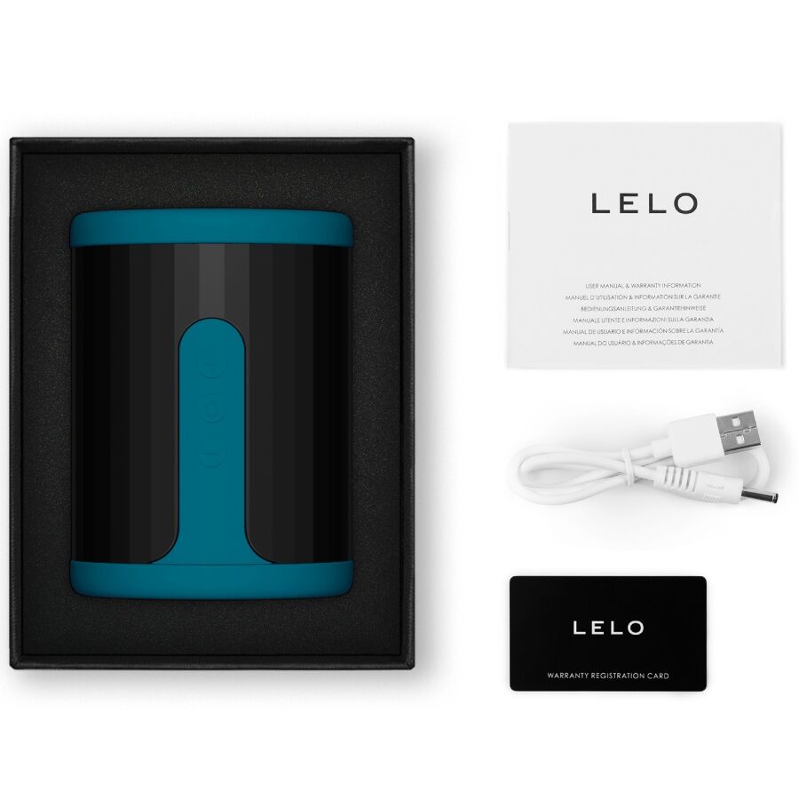 Lelo - F2S™ Teal Male Masturbator Blue – Automatic Masturbator