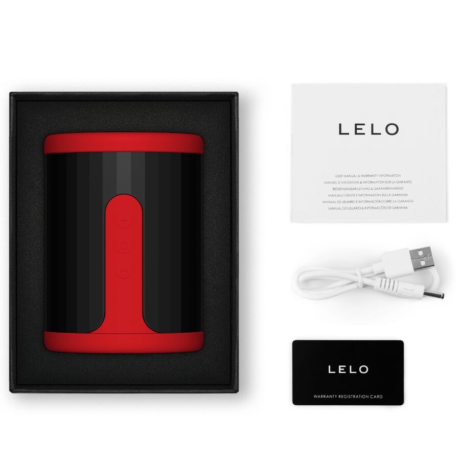 Lelo - F2S™ Teal Male Masturbator Red – Automatic Masturbator