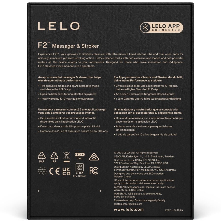 Lelo - F2S™ Teal Male Masturbator Red – Automatic Masturbator