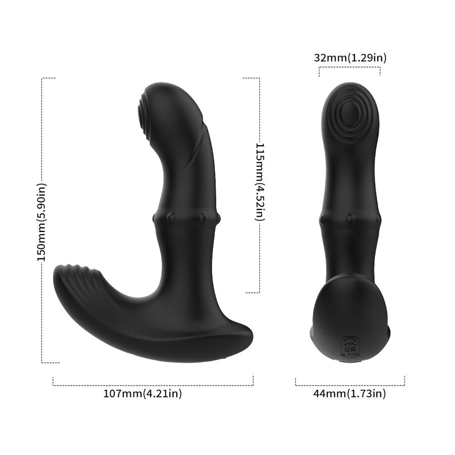 Armony - Anal Prostate Vibrator Remote Control Black – Remote Control Prostate Vibrator