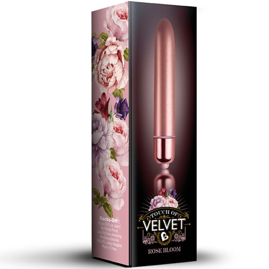 Rocks-Off - Vibrating Bullet Touch of Velvet Rose Bloom 10 Speeds – Bullet Vibrator