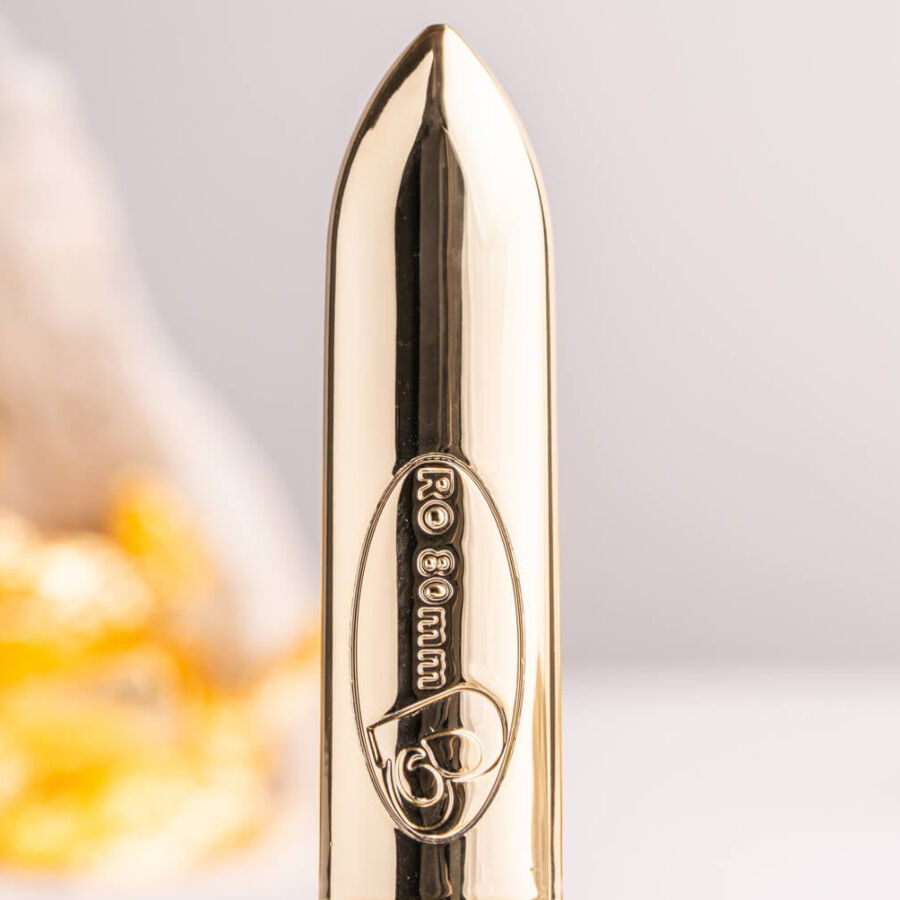 Rocks- Off - Ro-80 Champagne Golden Vibrating Bullet – Bullet Vibrator