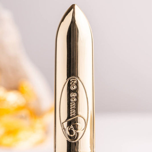 Rocks- Off - Ro-80 Champagne Golden Vibrating Bullet – Bullet Vibrator