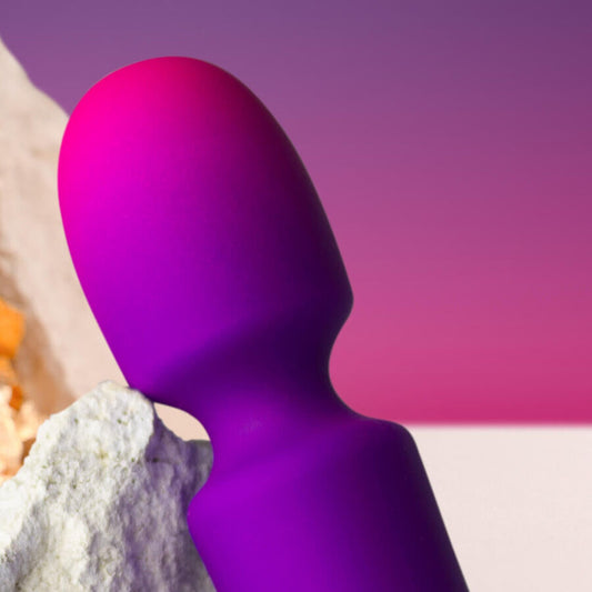 Rocks- Off - Glo- Girl Vibrator Wand Mini Purple – Wand Vibrator