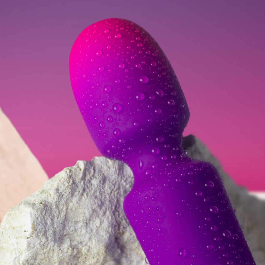Rocks- Off - Glo- Girl Vibrator Wand Mini Purple – Wand Vibrator