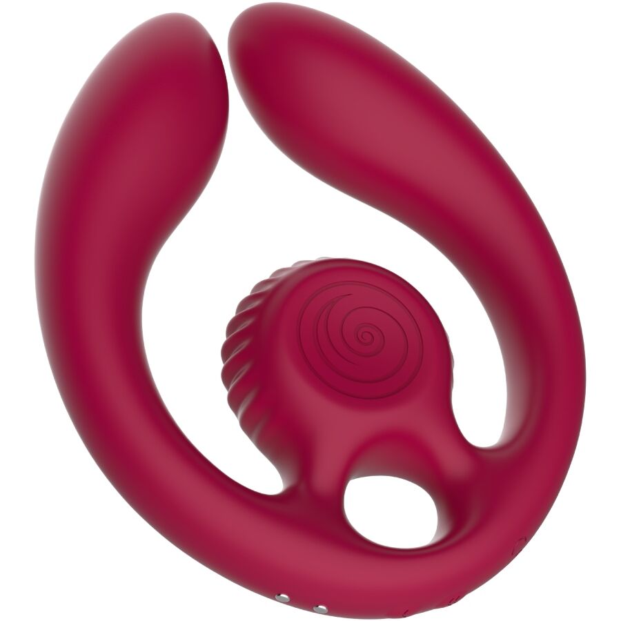 Snail Vibe - Gizi Duo Couples Stimulator Remote Control Burgundy