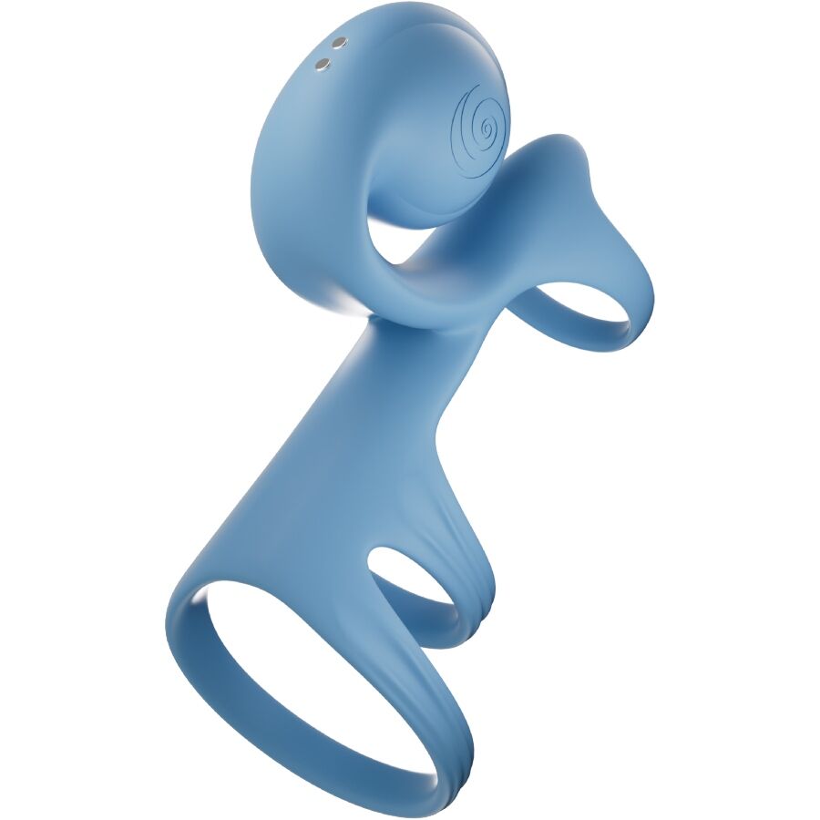 Snail Vibe - Jovi Arc Couple Ring Remote Control Blue – Vibrator