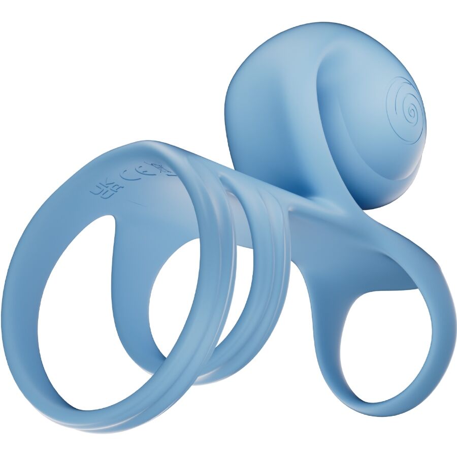Snail Vibe - Jovi Arc Couple Ring Remote Control Blue – Vibrator