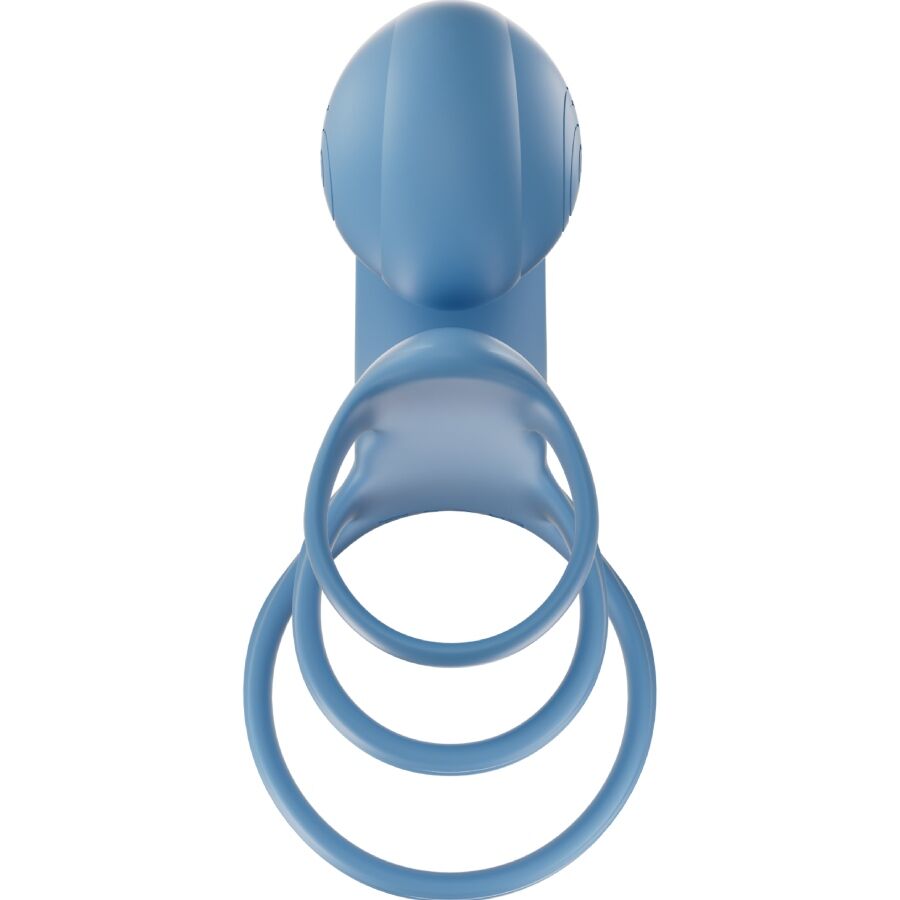 Snail Vibe - Jovi Arc Couple Ring Remote Control Blue – Vibrator