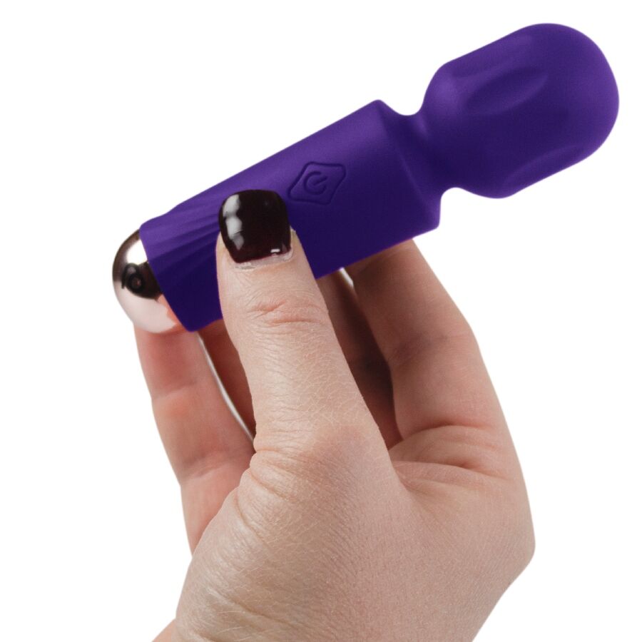 Rocks-Off - Mini Rechargeable Wand 16 Functions Violet Dream – Wand Vibrator