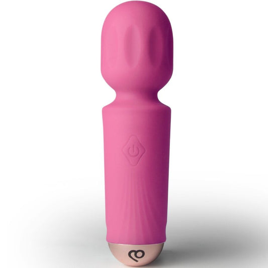 Rocks-Off - Mini Rechargeable Wand 16 Functions Peony Pink – Wand Vibrator