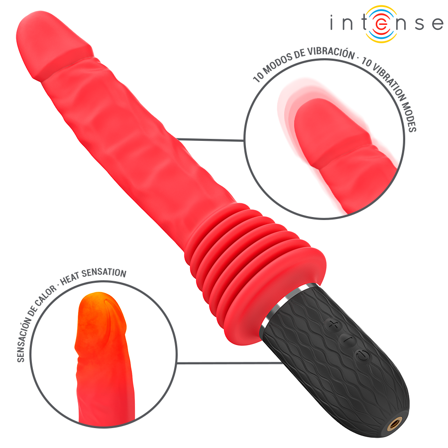 Intense - Cynthia Remote Control Thrusting Vibrator with Heat – Remote Control Vibrator