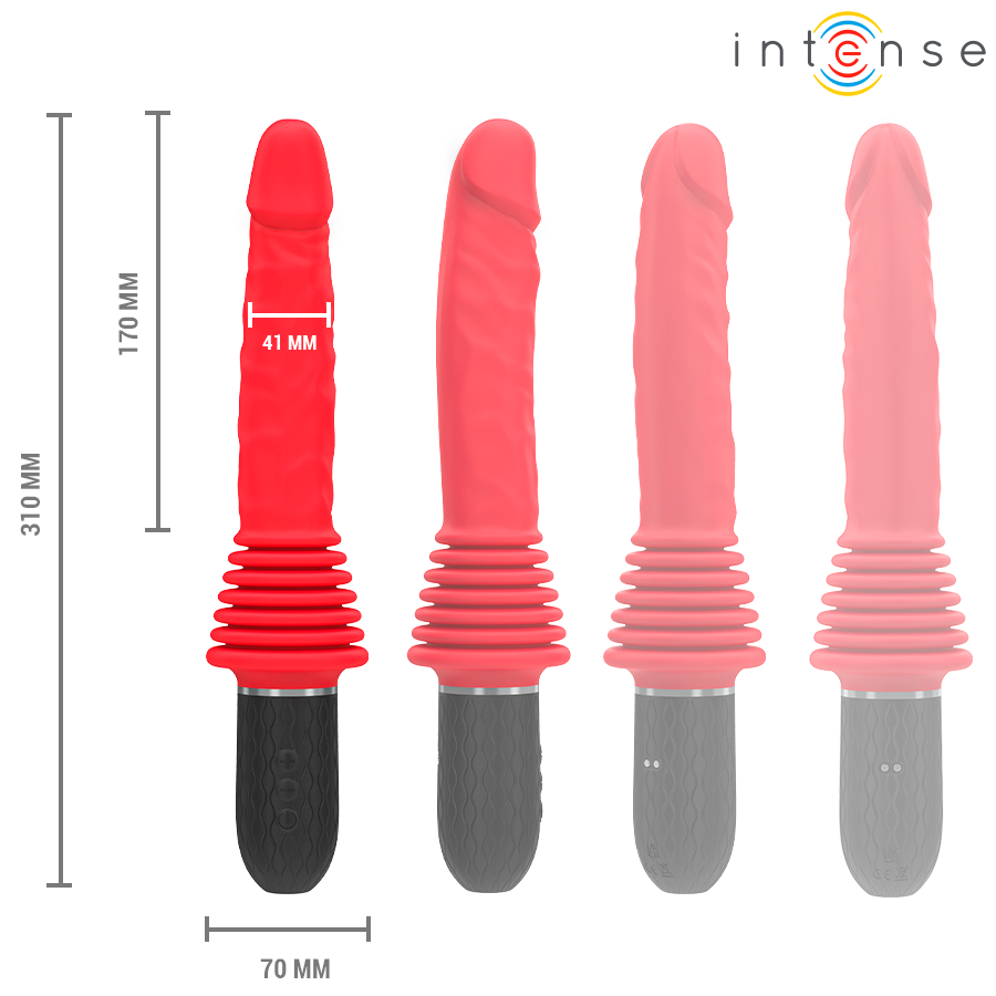Intense - Cynthia Remote Control Thrusting Vibrator with Heat – Remote Control Vibrator