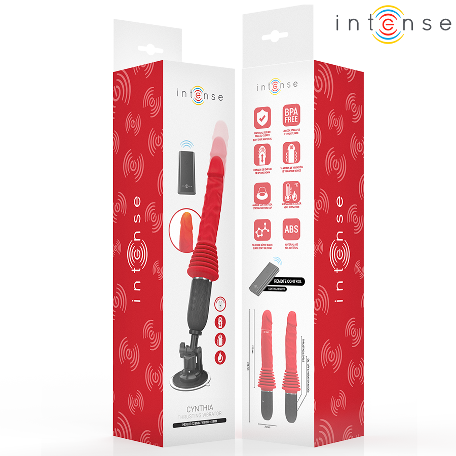 Intense - Cynthia Remote Control Thrusting Vibrator with Heat – Remote Control Vibrator