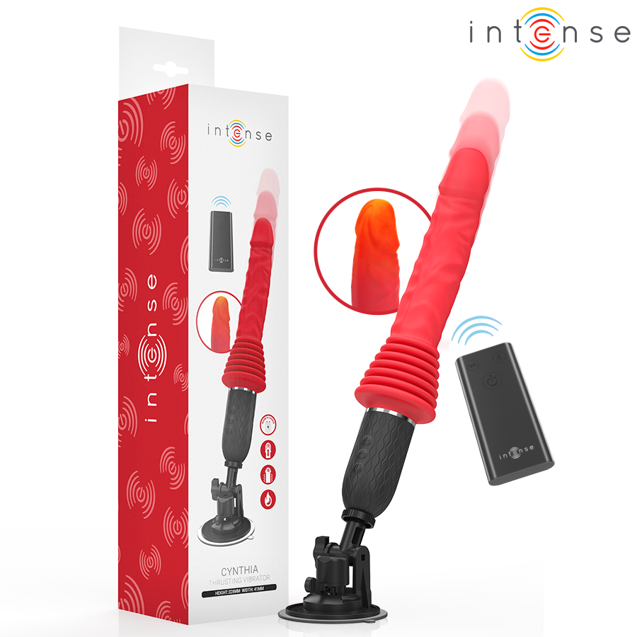 Intense - Cynthia Remote Control Thrusting Vibrator with Heat – Remote Control Vibrator