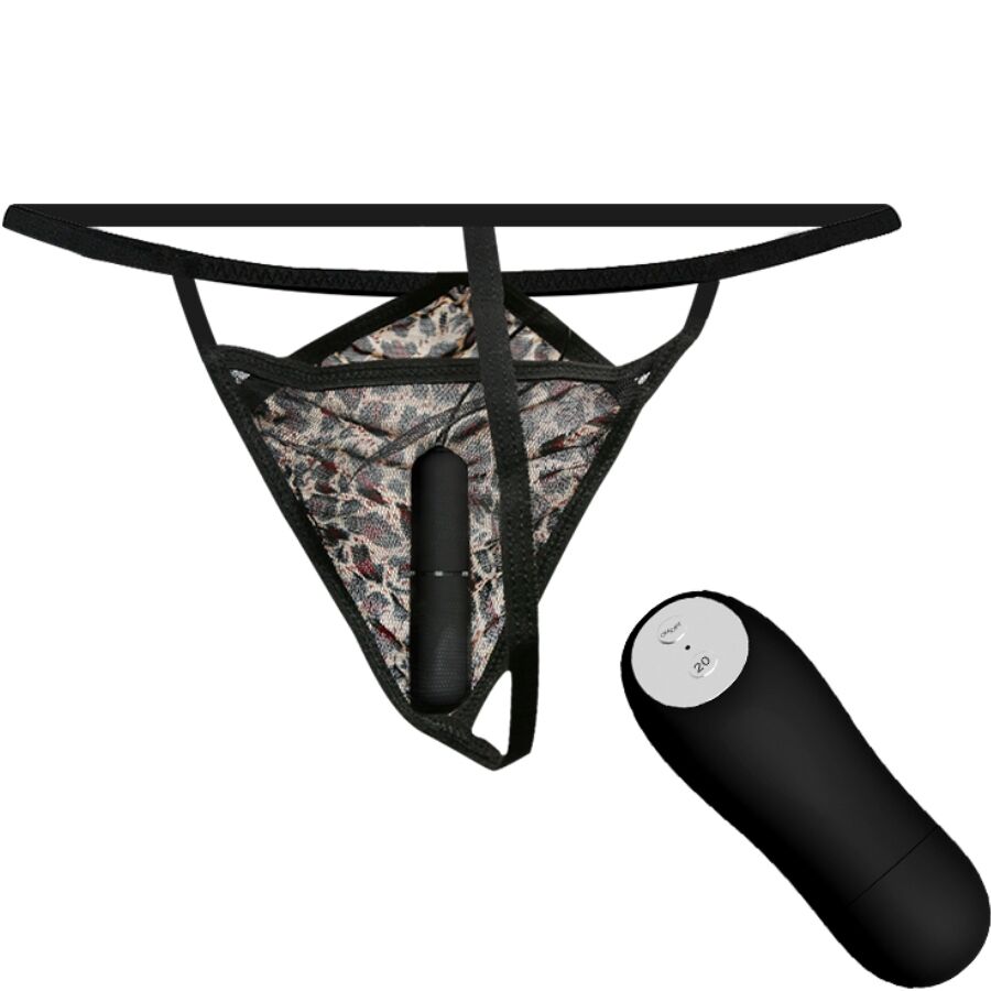 Baile - Thong with Vibrating Bullet and Remote Control Black – Bullet Vibrator