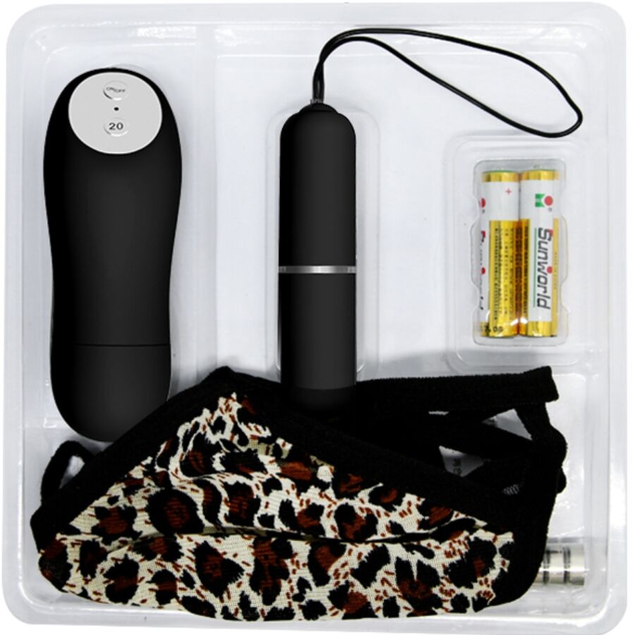 Baile - Thong with Vibrating Bullet and Remote Control Black – Bullet Vibrator