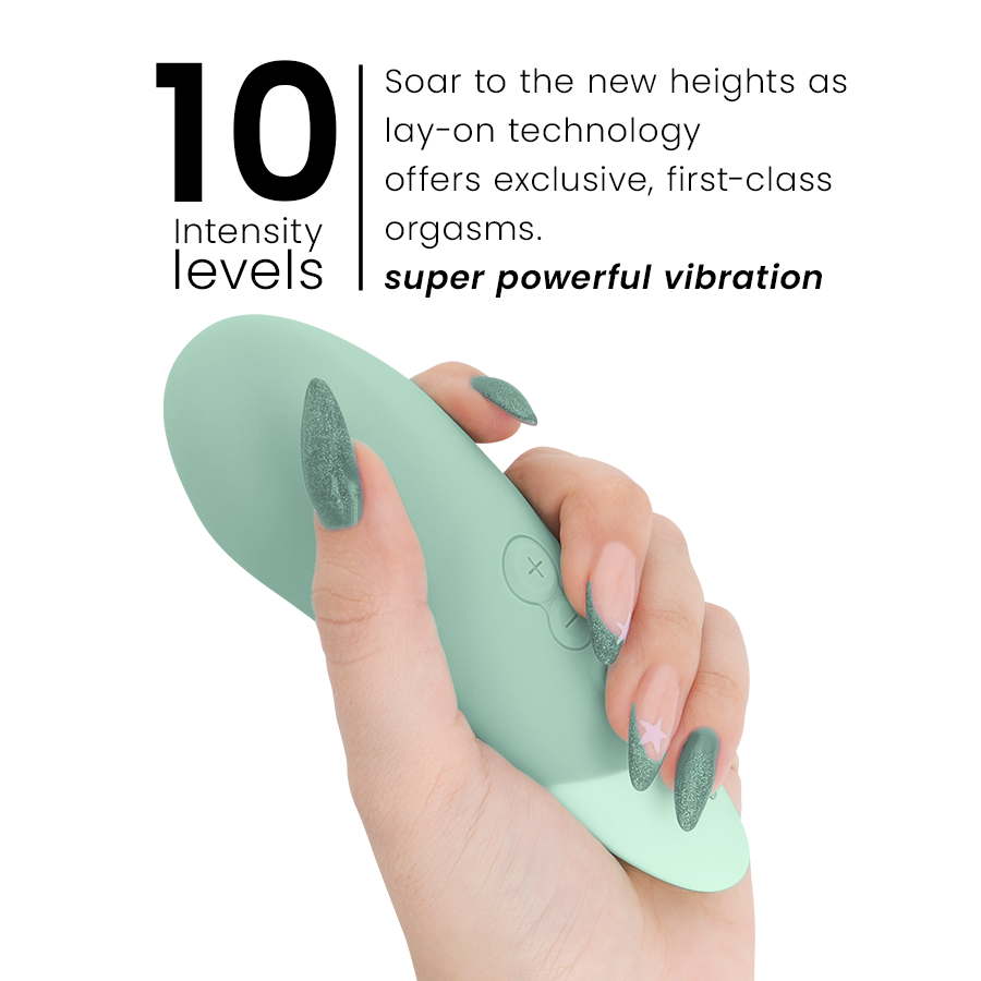 Womanizer - Vibe Lay-on Silent Vibrator Sage – Clitoral Vibrator