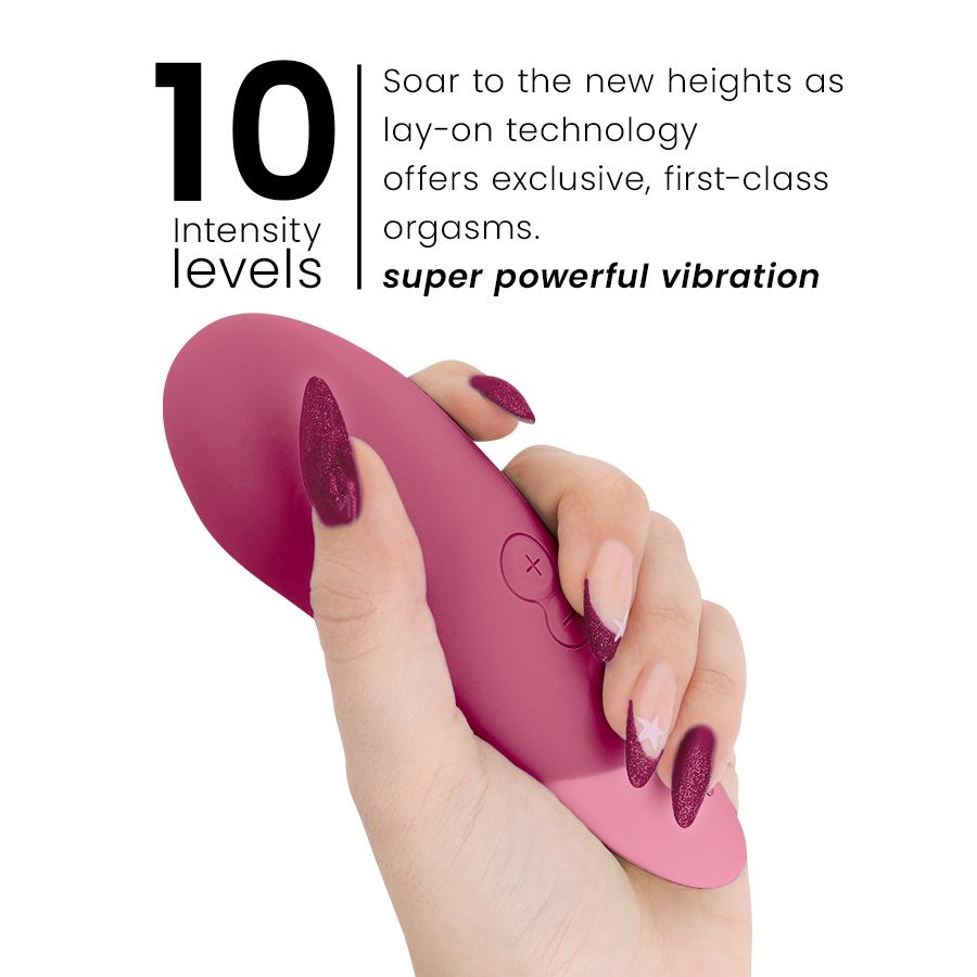 Womanizer - Vibe Lay-on Silent Vibrator Dusky Pink – Clitoral Vibrator