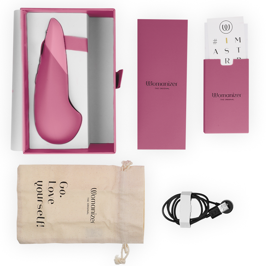 Womanizer - Vibe Lay-on Silent Vibrator Dusky Pink – Clitoral Vibrator