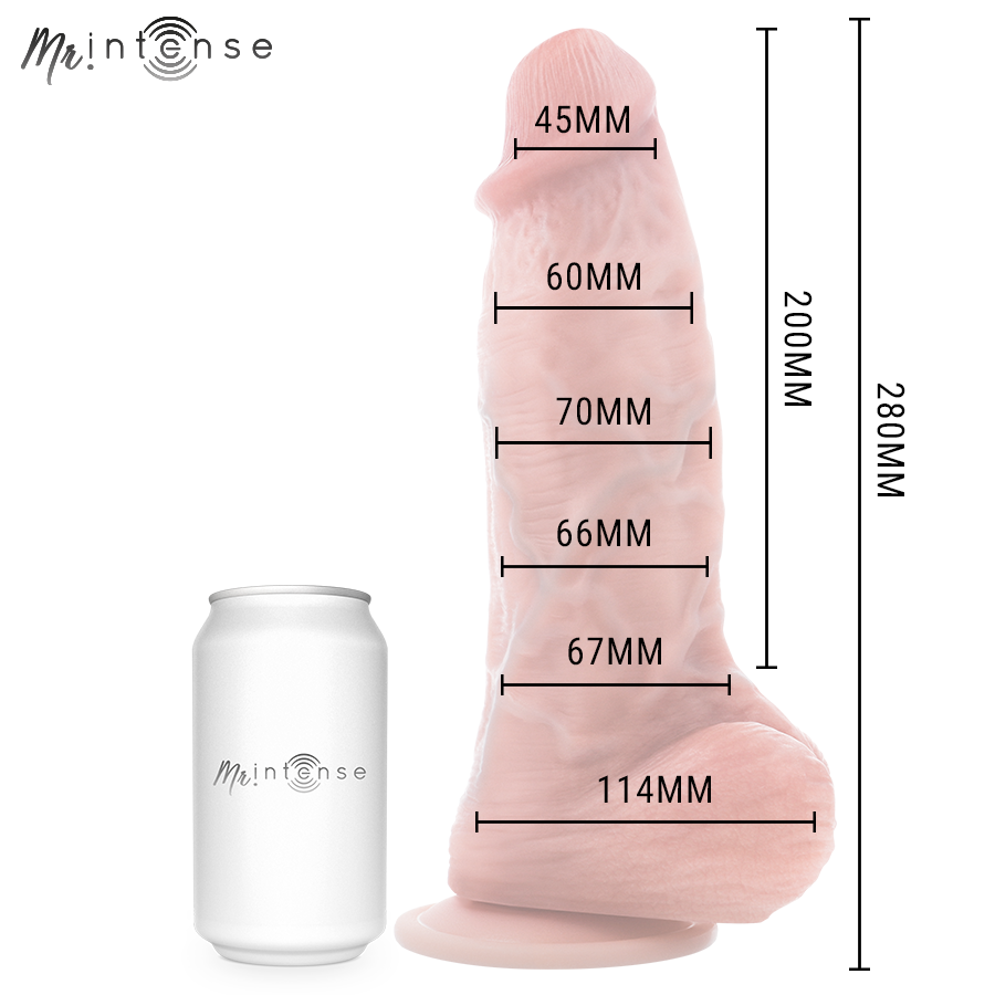 Mr Intense - Extrabig Spencer Silicone Dildo 28 cm -Ø- 7.3 cm – Realistic Dildo