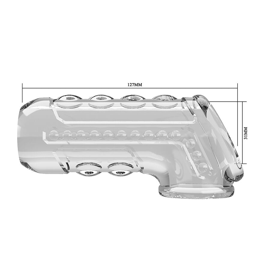 Pretty Love - Transparent Textured Penis Sheath – Penis Sleeve